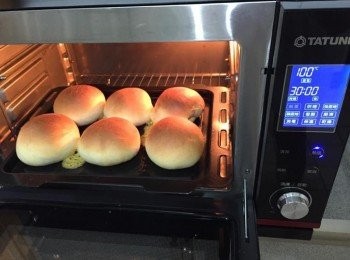 step7: 蒸烤箱預熱190度, 使用烘烤模式烤約15-20分鐘