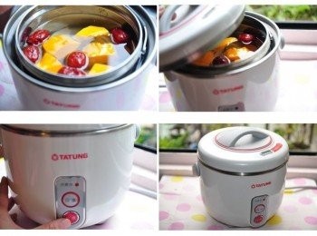 step2: 內鍋放入約5分滿水，再將<span class="group_1">食材</span>(百合除外)放入鍋中，外鍋一量杯水，輕輕的提起放入電鍋中，蓋上外鍋蓋，再啟動電源開始燉煮