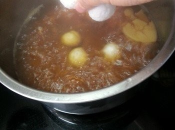 step14: 加入西米煮約5分鐘,熄火焗片刻即可