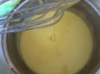 step5: 輕輕的攪拌至無粉粒。