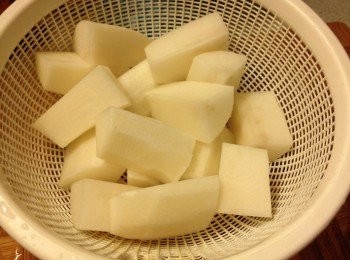 step5: 期間蘿白去皮切件