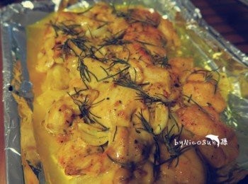 step4: 中火１７０度慢烤２０分（是烤箱火力大小調整）