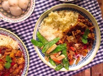 step8: 起鍋配上薑黃飯就是超下飯的一餐啦～