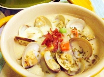 step3: 超簡單免油炒-蛤蜊巧達濃湯
http://cook1cook.com/recipe/5693