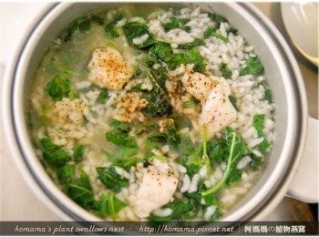 step7: 待電鍋跳起後，可再添加鹽巴與胡椒粉等調味料來增味。