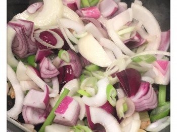 step1: 做法：
先將光雞切件，用<span class="group_2">醃料</span>醃20分鐘備用。