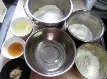 step2: 預備好開粉漿材料