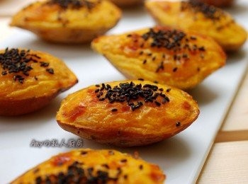 step7: 表面酥脆,裏面綿蜜鬆軟的地瓜燒完成囉^_^