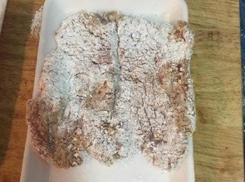 step3: 閒置到回潮，以確保油炸時粉不會脫落。