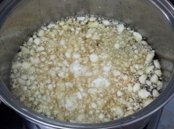step4: 下馬蹄碎入糖水內