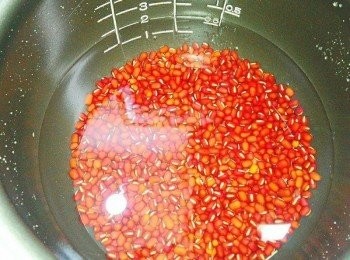 step2: 浸泡在水裡至少三小時（所以我前一晚睡前先洗好放著）