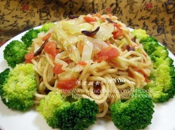 step8: 起鍋用青花菜裝飾擺盤