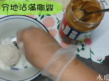 step7: 最後充分地沾滿椰絲即可