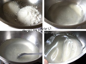 step1: 先來製作會爆漿的《肉凍》：

高湯：      200g
吉利T粉：     8g
細砂糖：      2g

這邊的高湯是自己用大骨熬煮的湯汁
也可以使用市面上販售的高湯塊煮融於水中

作法是先將吉利T粉與細砂糖混合
再倒入200g的高湯一起放瓦斯爐上
中小火煮至80度C以上
直到吉利T粉與細砂糖徹底融化
離火放涼就會成為凍狀了。

※細砂糖是為了讓吉利T粉不易結塊。

※也可使用吉利丁片 10g，以冰水泡軟後再加入熱高湯中拌勻
吉利丁片做出來會比較軟嫩，不過在這裡的功用
只是為了讓湯汁比較容易包進湯包