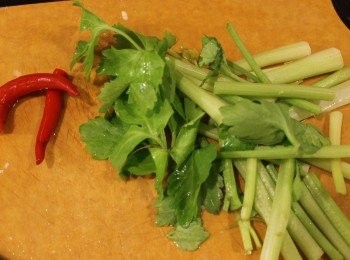 step3: 唐芹洗乾淨切段