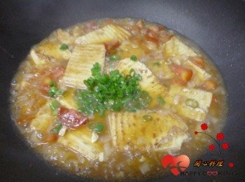 step4: 勾芡加蔥末與香油