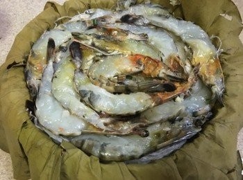 step5: 將蝦圍圓型的鋪上