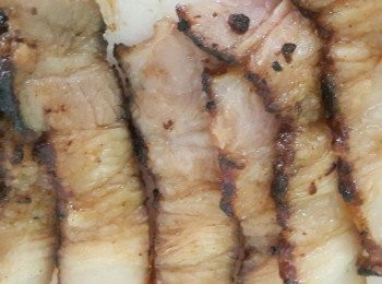 step2: 將豬肉起鍋切薄片備用