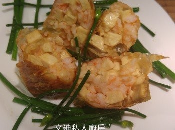 step7: 略為攤一攤先剪開。