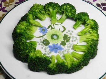 step8: 花椰菜擺盤