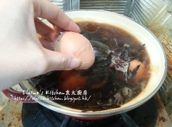 step7: 加入雞蛋浸過面