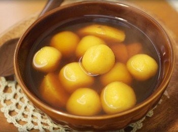 step10: 飄來的地瓜和黑糖香~~~就是愛熱呼呼的甜湯:)