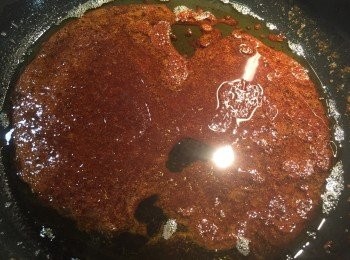 step7: 煮到完全變啡要立即關火