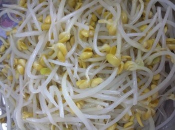 step2: 盛起後再用冰水浸10分鐘，隔水。