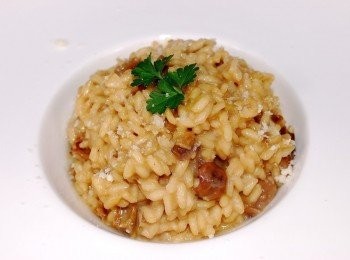 step10: 將美味的牛肝菌菇燉飯撒上少許帕瑪森裝盤即完成