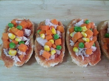 step4: 三色蔬菜也加上