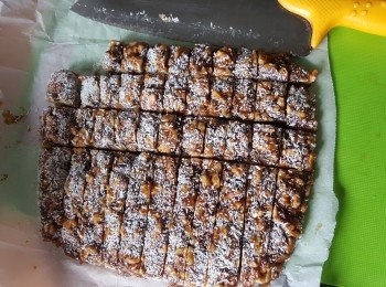 step18: 雪凍後就可以切條