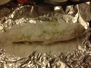 step6: 再放上一層粗鹽