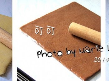 step3: 我一共做了 (煉乳、可可、起士) 三種麵糰
作法一樣，分別將每種口味的麵糰完成
若是覺得麵糰太乾不容易捏合
可以放進塑膠袋中讓麵糰在受限的空間裡
來回擀個幾次就會成糰了
千萬不要再添加水份
否則太濕的麵糰不容易烤乾
吃起來會有粉味就不好吃了喔。

做好的麵糰都放進冰箱冷藏一下比較好操作。