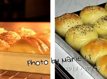 step8: 《烘王A+ HW-9988，預熱 上170度、下170度》

先將烤箱設定好

上火：       170度
下火：       170度
烤盤放置：    上層
烘焙時間：  20分鐘

※ 每台烤箱的狀況皆不相同，請依自家烤箱的狀況做調整設定。