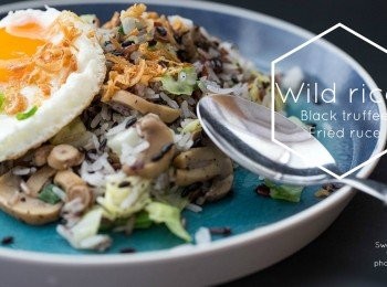 step7: 小記:野米跟黑松露醬,可在香港大型西、日式百貨找到,
蒸米比煮熟飯來得有口感,大家也可試試。

(份量足夠一個成年人享用)