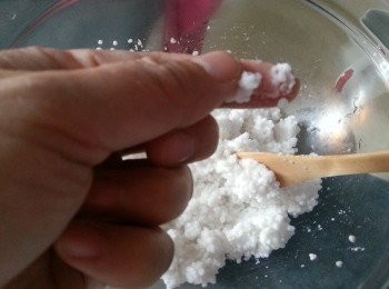 step4: 重覆叮約3次直至半熟,感覺有黏性便可