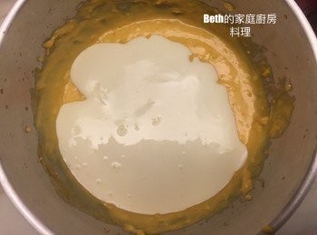 step4: 加入鮮奶油拌勻