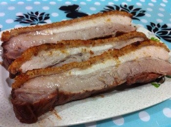 step7: 烤好了待涼少許即可剁塊。