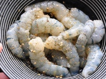 step2: 先將大草蝦以<span class="group_2">醃料</span>醃製約5分鐘