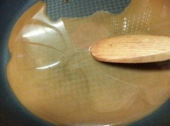 step7: 將素蠔油芡汁料煮滾