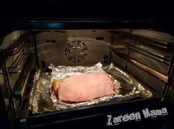 step3: 先預熱焗爐 180 度。放低層先焗 1 個鐘； 再放高層，焗多10-15分鐘，致燒腩仔起泡泡，脆卜卜就得喇。