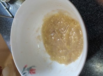 step2: 將香蕉攪成蓉