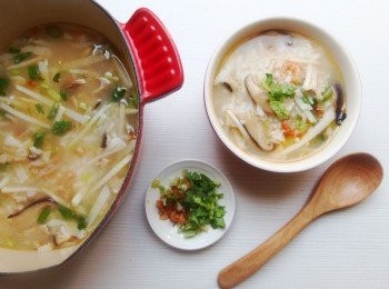 step8: 簡單的竹筍粥,一鍋搞定,營養及美味都滿分。