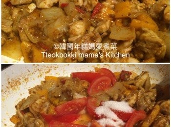 step5: 加入蕃茄、糖和青檸汁，