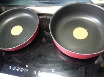 step7: 如有兩個鑊會更快煎起