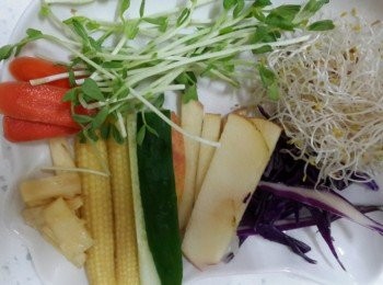 step1: 將所有<span class="group_1">食材</span>切好準備好備用~