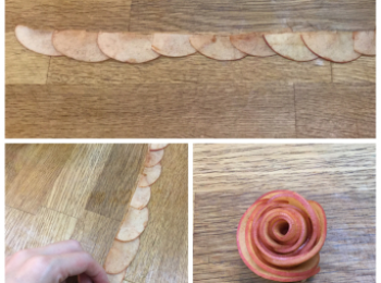 step14: 卷蘋果玫瑰花