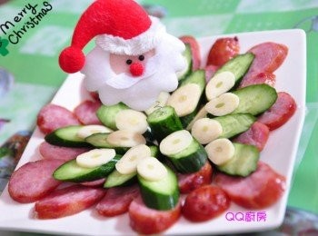 step10: 放置於盤中，就完成了美美的香腸片囉!