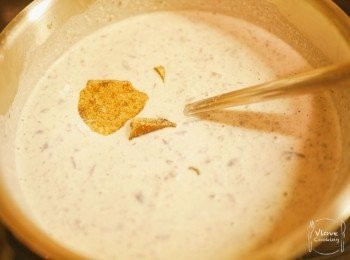 step12: 加入黑糖攪拌至溶化後, 放涼或用水座涼