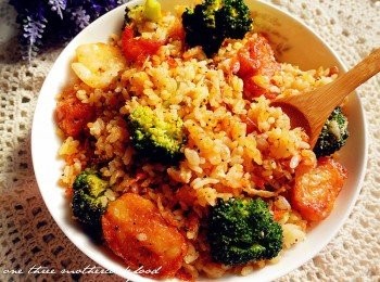 step5: 櫻花蝦有獨特的香氣，且櫻花蝦中的鈣質可使人體直接吸收，生凍果然很"青"